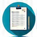Icon representing CV and resume writing